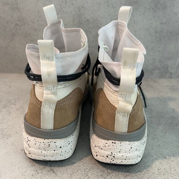 Suicoke Boots Sz 8 ROBBS-ab Suede Tech Hiking Sneaker Boot White Beige Street - Picture 9 of 14